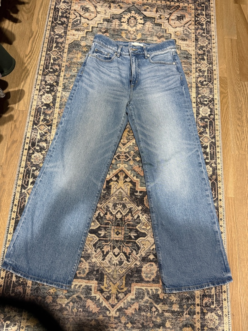 LOFT Light Blue Wide-Leg Jeans